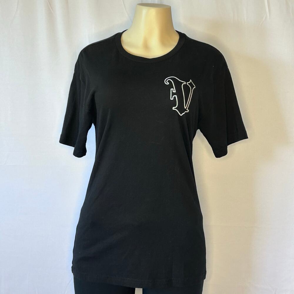 Rebel Vengeance Skull Graphic T Shirt Women’s M Black Gothic Streetwear